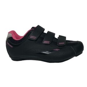TOMMASO Cycling Shoes Women's Size 7.5 Black Pink Pista 100 Demo Model
